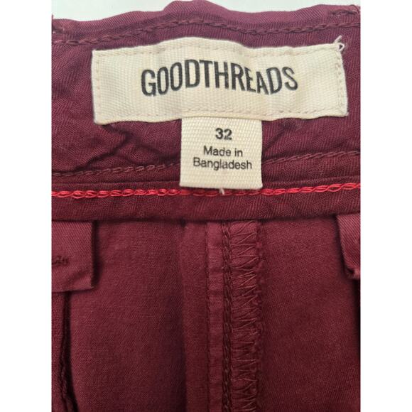 Goodthreads Men Maroon Shorts Size 32 Stylish Pre-Owned Excellent Condition - Picture 7 of 7